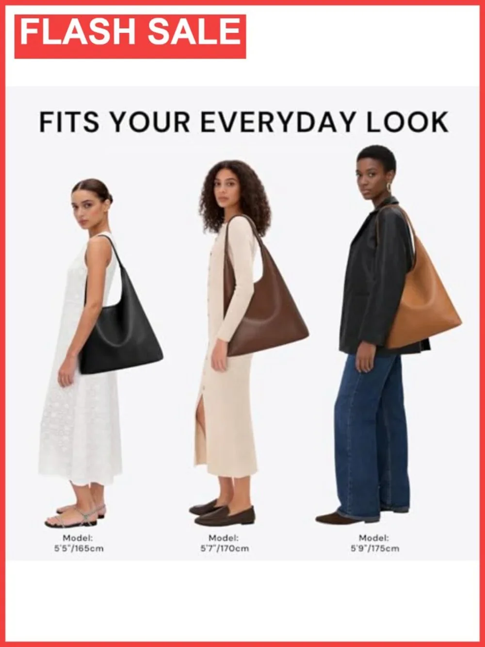 Large Slouchy Hobo Shoulder Bag Soft Vegan Leather Tote Purse 2-Piece Set